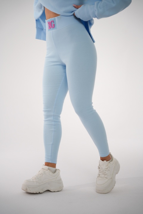 Legginsy PUSH błękitny Brandenburg Couture