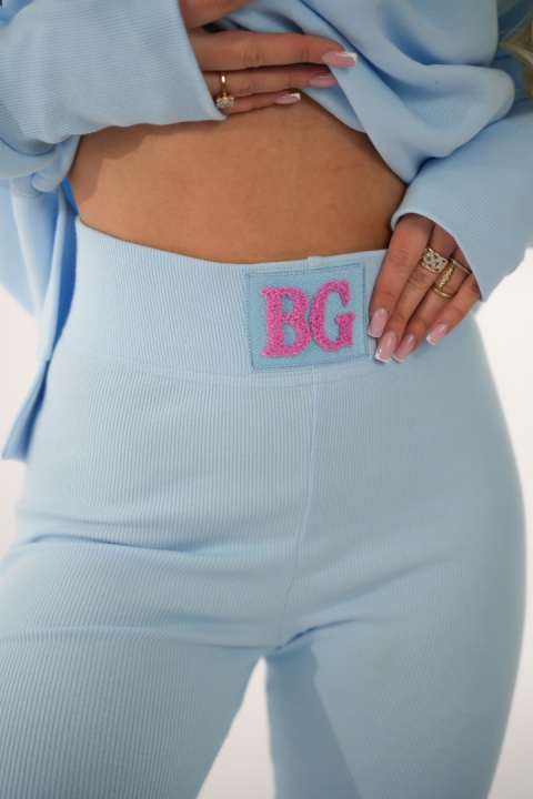 Legginsy PUSH błękitny Brandenburg Couture