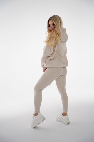 Legginsy GLITTER BG Couture beż melanż Brandenburg