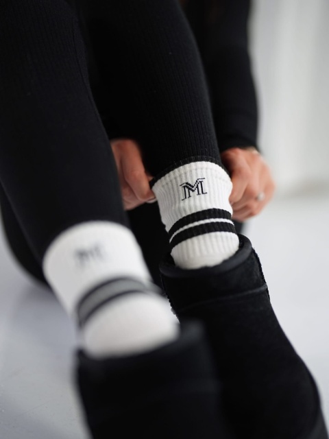 Skarpety LOGO ecru La Manuel