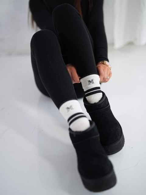 Skarpety LOGO ecru La Manuel