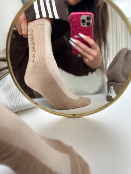 Skarpety OLD SCHOOL beż La Manuel