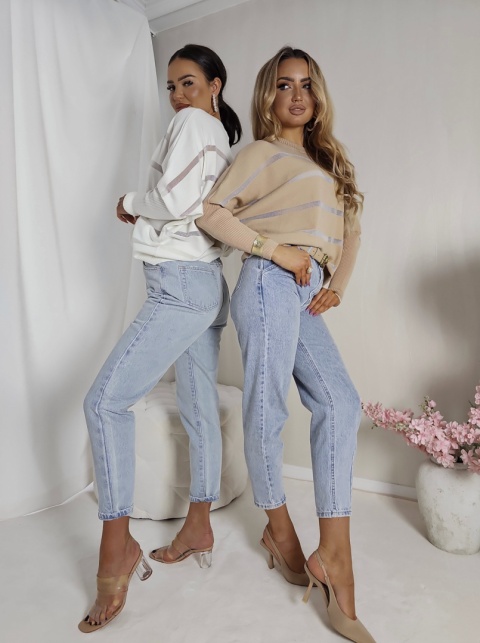 Sweter z kaszmirem VARIOUS – ecru By Me