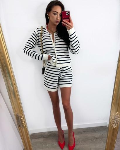 Komplet dzianinowy w paski PREMIUM La Milla