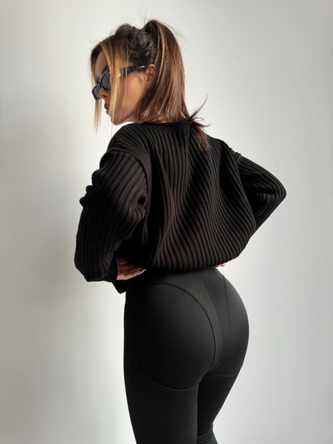 Sweter FORGET ME NOT czarny La Manuel