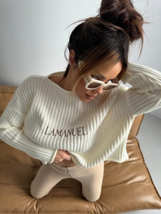 Sweter FORGET ME NOT ecru La Manuel