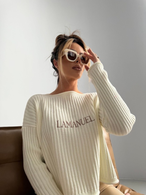 Sweter FORGET ME NOT ecru La Manuel