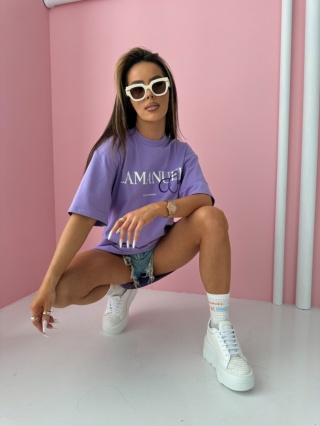 T-shirt CLUB lila La Manuel