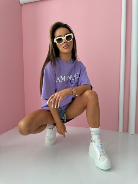 T-shirt CLUB lila La Manuel