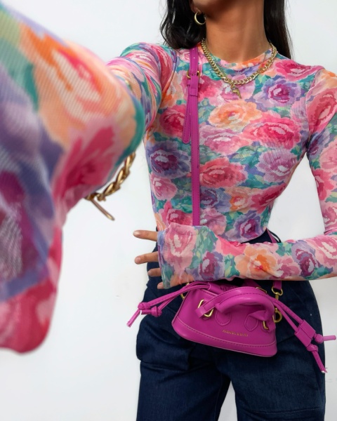 Bluzka siatka COLORFUL ROSES La Milla