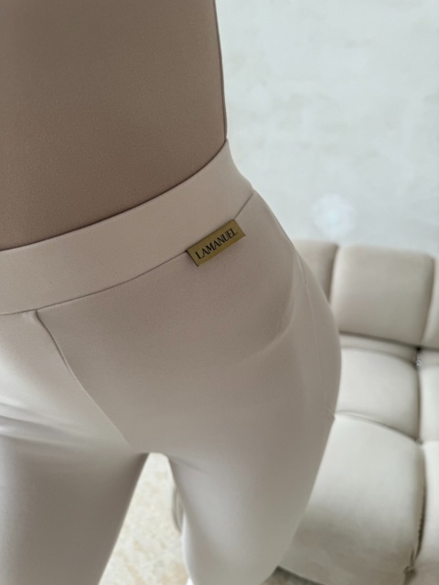 Legginsy HUSTLE jasny beż La Manuel