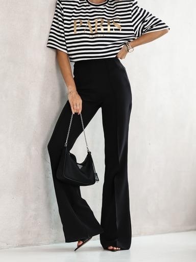 T-shirt PARIS paski ze złotym napisem La Milla