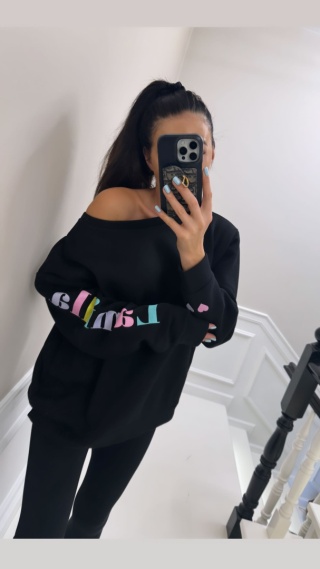 Bluza LAMILLA z tęczowym logowaniem czarna La Milla