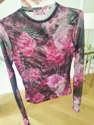 Bluzka siatka DARK FLOWERS La Milla