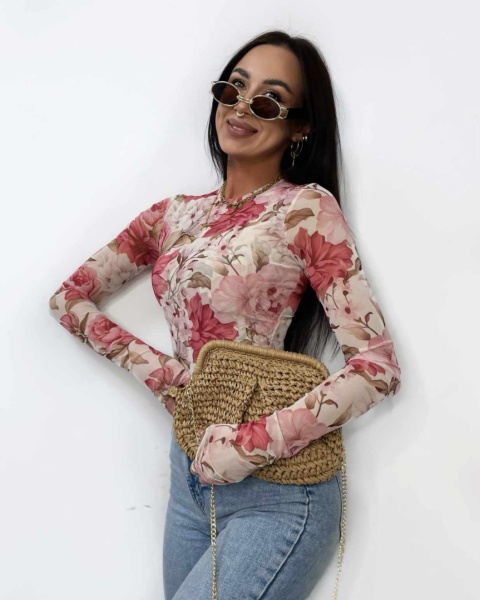 Bluzka siatka POWDER FLOWERS La Milla