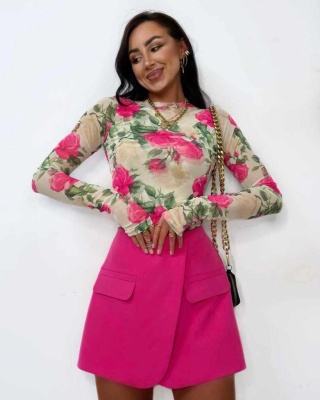 Bluzka siatka PINK & BEIGE La Milla