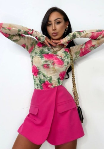 Bluzka siatka PINK & BEIGE La Milla