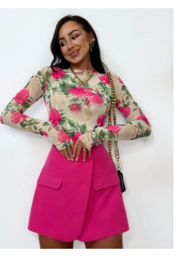 Bluzka siatka PINK & BEIGE La Milla