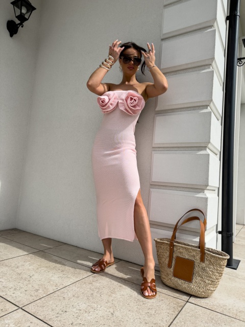 Sukienka ALOHA jasny róż By Me