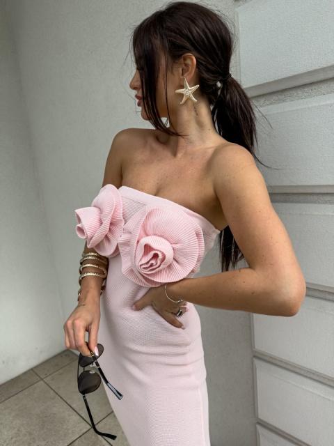 Sukienka ALOHA jasny róż By Me