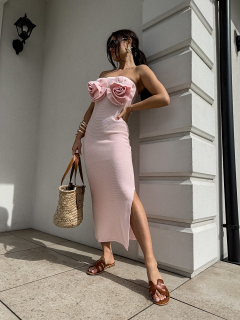 Sukienka ALOHA jasny róż By Me