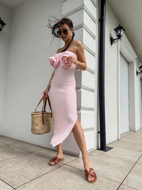 Sukienka ALOHA jasny róż By Me