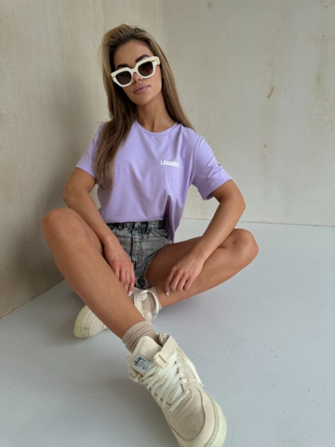 T-shirt BEST BASIC lila LA MANUEL