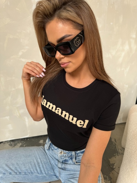 T-shirt DOUBLE czarny La Manuel