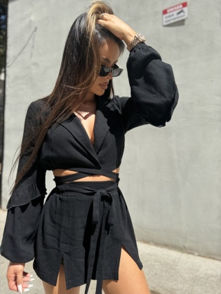 Komplet WAVE czarny La Manuel