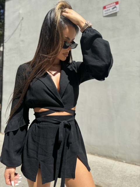 Komplet WAVE czarny La Manuel