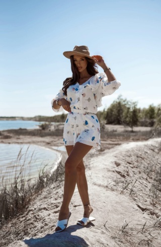 Komplet muślinowy BELLA flowers