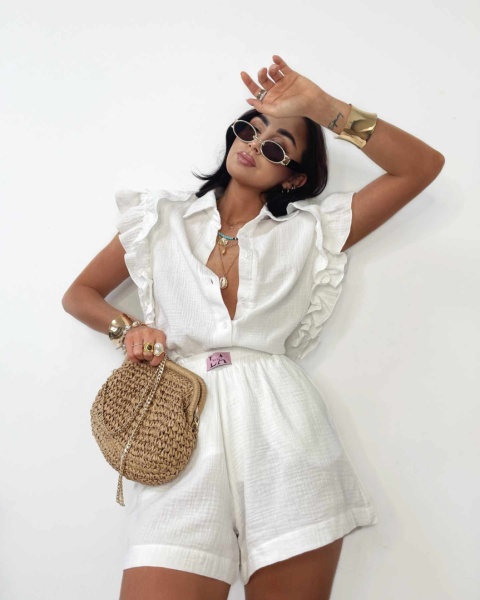 Komplet muślinowy biały La Milla