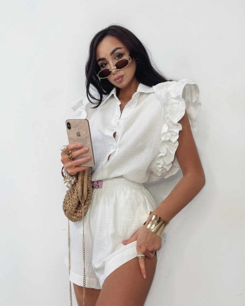 Komplet muślinowy biały La Milla