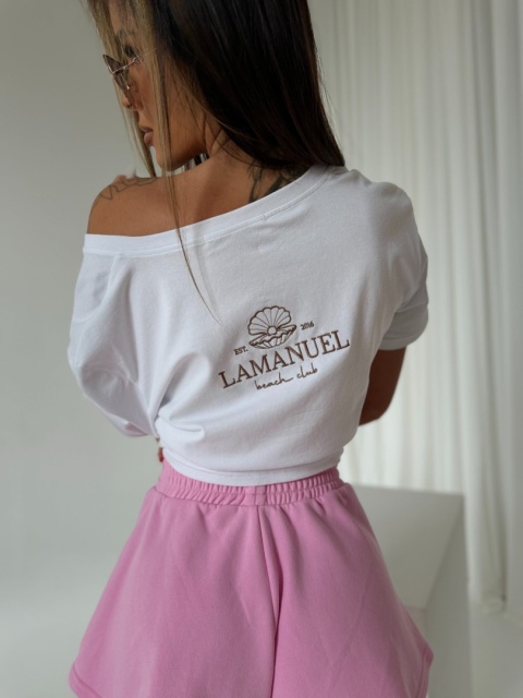 T-shirt FREE biały La Manuel