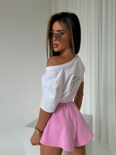 T-shirt FREE biały La Manuel