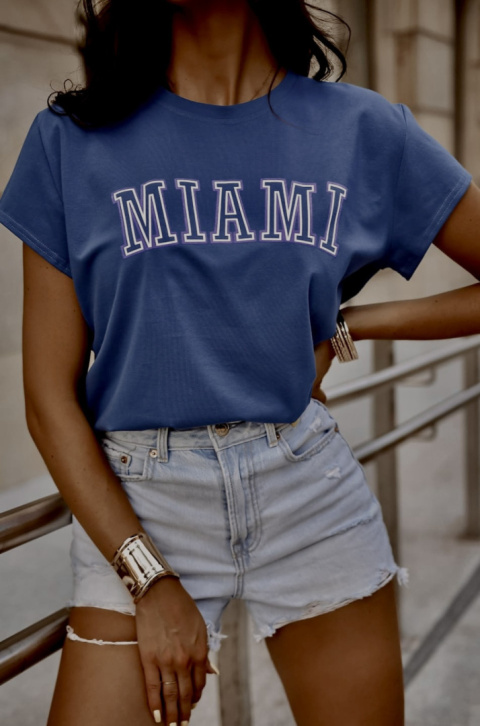 T-shirt MIAMI granatowy Xana