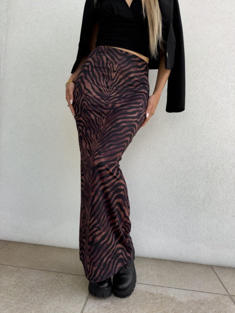 Spódnica VOGUE print zebra By me