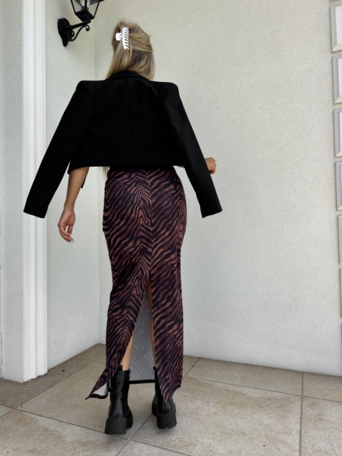 Spódnica VOGUE print zebra By me