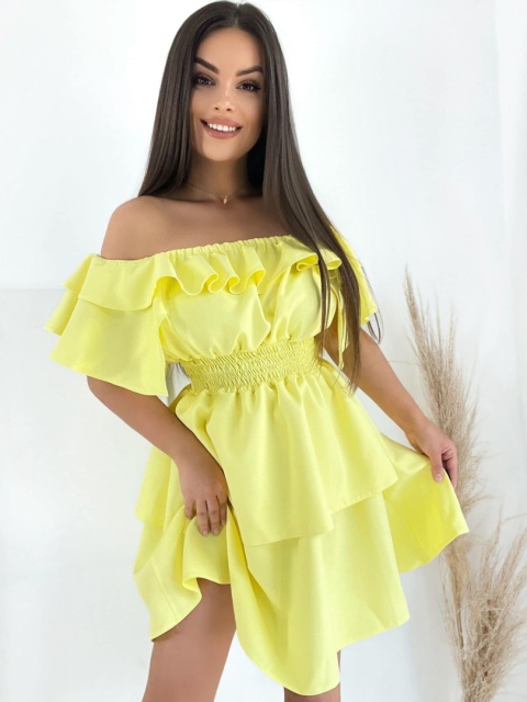 Sukienka VALENTINA cytryna By Mielczarkowski