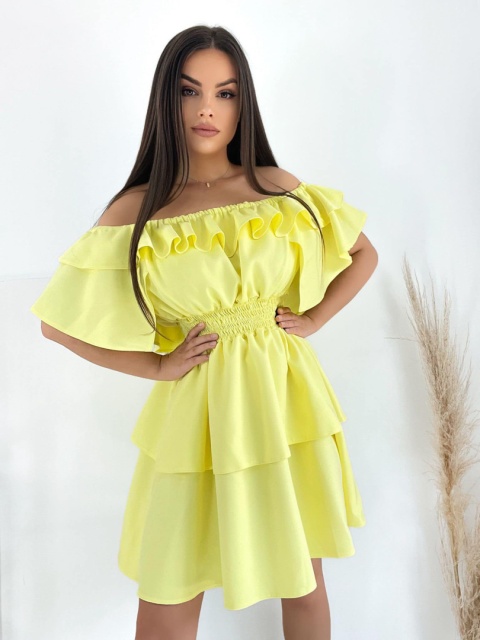 Sukienka VALENTINA cytryna By Mielczarkowski