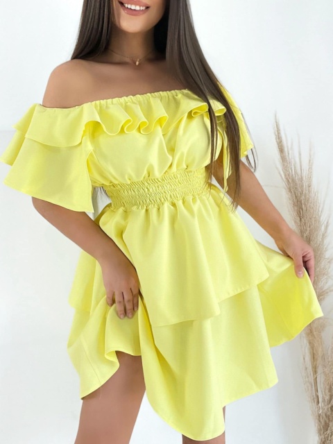 Sukienka VALENTINA cytryna By Mielczarkowski