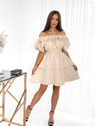 Sukienka VALENTINA beżowa By Mielczarkowski