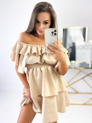 Sukienka VALENTINA beżowa By Mielczarkowski