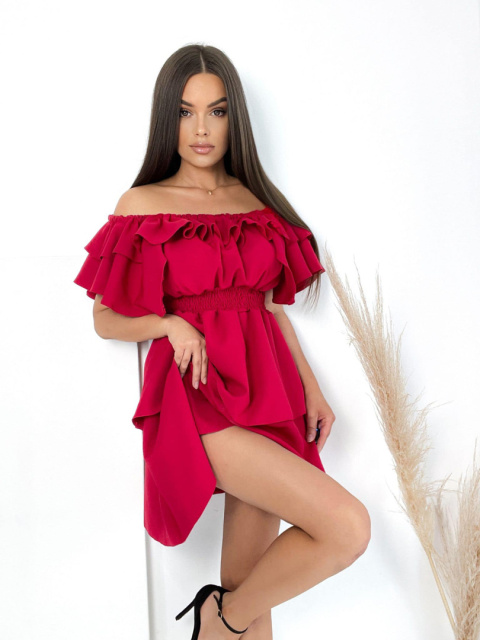 Sukienka VALENTINA burgund By Mielczarkowski