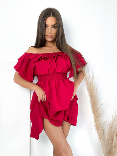 Sukienka VALENTINA burgund By Mielczarkowski