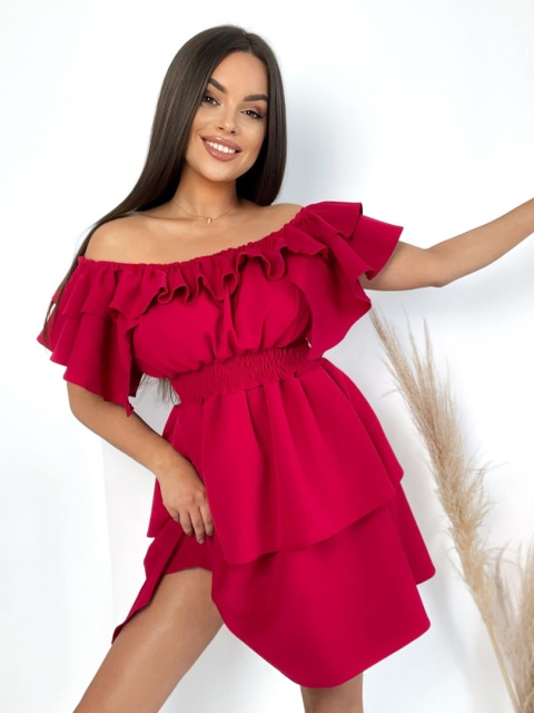 Sukienka VALENTINA burgund By Mielczarkowski