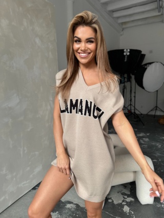 Sweter COLLEGE beż La Manuel