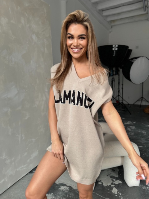 Sweter COLLEGE beż La Manuel