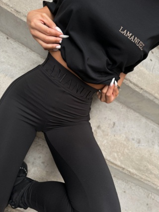 Legginsy FOOTAGE czarne La Manuel