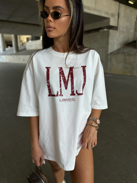 T-shirt BOLD ONE bordo La Manuel